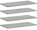 vidaXL Wandregale 4 Stk. Grau Sonoma 60x30x1,5 cm Holzwerkstoff