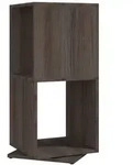 vidaXL Drehregal Grau und Sonoma-Eiche 34,5x34,5x75,5 cm Holzwerkstoff