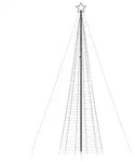 vidaXL LED Weihnachtsbaum mit Erdspie&szlig;en 1534 LEDs Warmwei&szlig; 500 cm 4016404