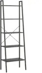vidaXL Standregal mit 5 B&ouml;den Schwarz 56x35x174 cm