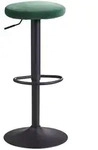 FineBuy Barhocker Samt Hocker Stoff / Metall Design Bistrohocker 100 kg Drehbar