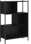 vidaXL B&uuml;cherregal Schwarz 72x28x109 cm Holzwerkstoff