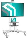 ONKRON Mobiler TV St&auml;nder rollbar f&uuml;r 50-86 Zoll TVs bis 105 kg, h&ouml;henverstellbar,