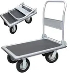 Baumarktplus Plattformwagen 300 kg luftbereift Transportwagen Handwagen
