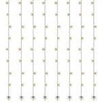 MARELIDA LED Lichtervorhang Sterne 64 warmwei&szlig;e LED 1,2mx1m f&uuml;r Innen...