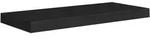 vidaXL Schwebendes Wandregal Schwarz 60x23,5x3,8 cm MDF
