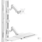 SpeaKa Professional SP-MM-960 1fach Monitor-Wandhalterung Mit Tastaturablage,