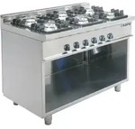 Saro Gasherd Mit Offenem Unterbau Modell E7/Kupg6Ba, Ma&szlig;e: B 1200 X T 700 X H 850