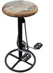 SIT M&ouml;bel Barhocker | Fahrradstil mit Kette + Pedalen | Metallgestell | Sitz...