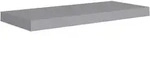 vidaXL Schweberegal Grau 60x23,5x3,8 cm MDF