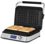 H.Koenig GFX800 Waffeleisen 12 x 12,5 cm, Antihaftbeschichtung, 5 Programme,