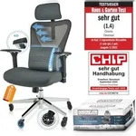 CLOUVOU CleverSeat, ergonomischer B&uuml;rostuhl, R&uuml;ckenlehne mit Mesh Bezug,