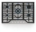 Klarstein Turbocast Gaskochfeld | 304er Edelstahl | 5 Brenner | Profi-Gusseisenhalter