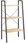 vidaXL Standregal 3 B&ouml;den Hellbraun und Schwarz 56x35x108 cm
