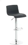 CLP Barhocker Hover Stoff dunkelgrau/Metall in Chromoptik