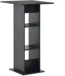 vidaXL Bartisch Schwarz 60x60x110 cm