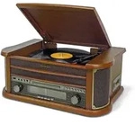 Soundmaster NR560 Nostalgie Stereoanlage Kompaktanlage Plattenspieler CD-Player MP3