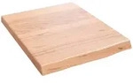 vidaXL Wandregal Hellbraun 40x50x(2-4) cm Massivholz Eiche Behandelt