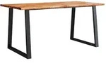 vidaXL Esstisch Baumkante 160x80x75 cm Massivholz Akazie