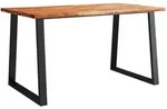 vidaXL Esstisch Baumkante 140x80x75 cm Massivholz Akazie