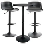 CLP 2er Bartisch Set Medora schwarz