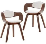 vidaXL Esszimmerst&uuml;hle 2 Stk. Bugholz und Kunstleder