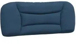 vidaXL Kopfteil-Kissen "Hvar" Blau 100 cm Stoff