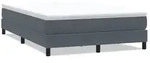 vidaXL Boxspringbett ohne Matratze Dunkelgrau 140x220 cm Samt