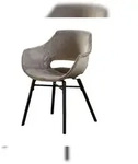 KAWOLA Stuhl ZAJA Esszimmerstuhl Velvet grau
