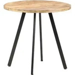 vidaXL Esstisch 80 cm Raues Mangoholz