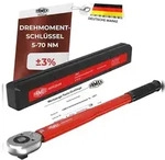 FAMEX Werkzeuge FAMEX 10877 Drehmomentschl&uuml;ssel 3/8 Zoll (10mm)-Antrieb 5-70...