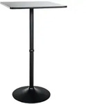 CLP Stehtisch 60 x 60 cm schwarz/schwarz