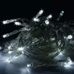 Lex 5x 10er LED Lichterkette Set Batteriekette Weihnachten Beleuchtung Deko wei&szlig; :