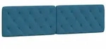 vidaXL Kopfteil-Kissen Blau 200 cm Samt