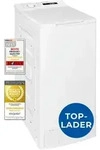 Exquisit Waschmaschine 7,5kg, Toplader, Waschmaschine schmal, Energieklasse A, 1200