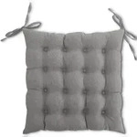 wometo Sitzkissen Stuhlkissen 40x40 OEKO-TEX - grau mittelgrau Sitzauflage Bank