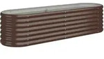 vidaXL Hochbeet Verzinkter Stahl 152x40x36 cm Braun