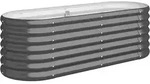 vidaXL Hochbeet Verzinkter Stahl 114x40x36 cm Anthrazit
