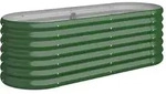vidaXL Hochbeet Verzinkter Stahl 114x40x36 cm Gr&uuml;n