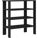 vidaXL Schuhregal Schwarz 61x32x70 cm Holzwerkstoff