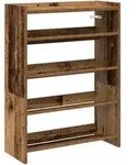 vidaXL Schuhregal Altholz-Optik 60x25x81 cm Holzwerkstoff