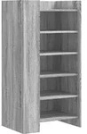 vidaXL Schuhschrank Grau Sonoma 52x37,5x100 cm Holzwerkstoff