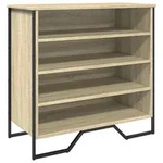 vidaXL Schuhregal Sonoma-Eiche 80x38x78 cm Holzwerkstoff