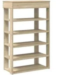 vidaXL Schuhregal Sonoma-Eiche 60x30x98 cm Holzwerkstoff