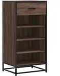 vidaXL Schuhregal Braun Eichen-Optik 48x38x97,5 cm Holzwerkstoff
