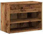 vidaXL Schuhbank Altholz-Optik 60x30x45 cm Holzwerkstoff