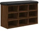 vidaXL Schuhbank Braun Eichen-Optik 82x32x50 cm Holzwerkstoff