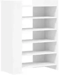 vidaXL Schuhschrank Wei&szlig; 74,5x37,5x100 cm Holzwerkstoff