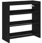 vidaXL Schuhregal Schwarz 60x25x62 cm Holzwerkstoff