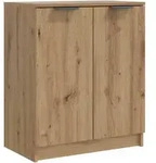 vidaXL Schuhschrank Artisan-Eiche 59x35x70 cm Holzwerkstoff